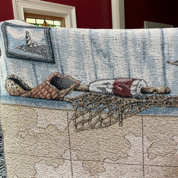 Nautical Tapestry Blanket - Picture 3 of 7